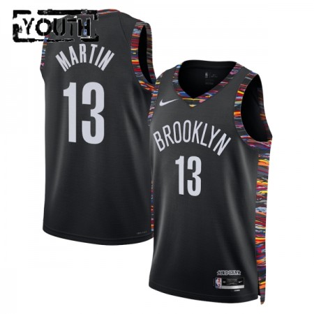 Dres Brooklyn Nets Tyrese Martin Nike 2025-26 City Edition Crno Swingman - Dječji